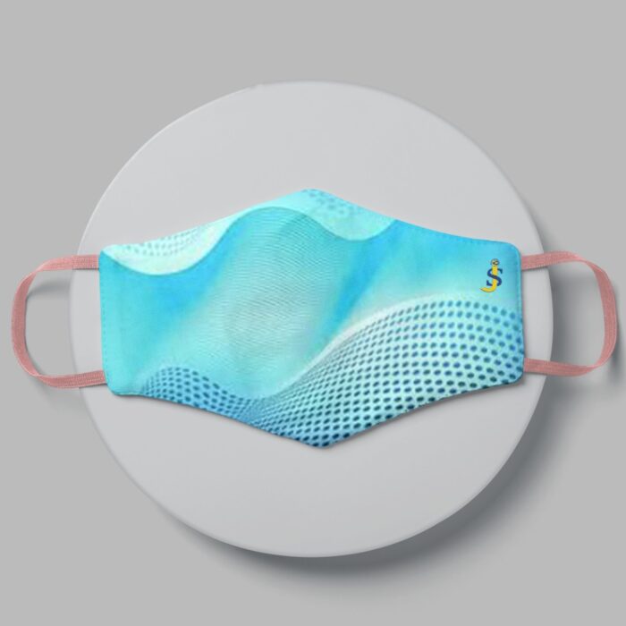 Face Mask Kids style 2 cotton and chiffon and natural silk
